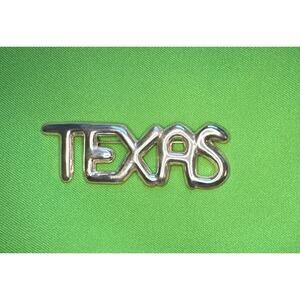 Vintage 925 Sterling Silver TEXAS Brooch Pin Signed 3.25” Lone Star State ND